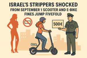 From September 1, riding scooters or bikes without plates in Israel will cost 500₪. Strippers and nightlife workers explain why this matters.